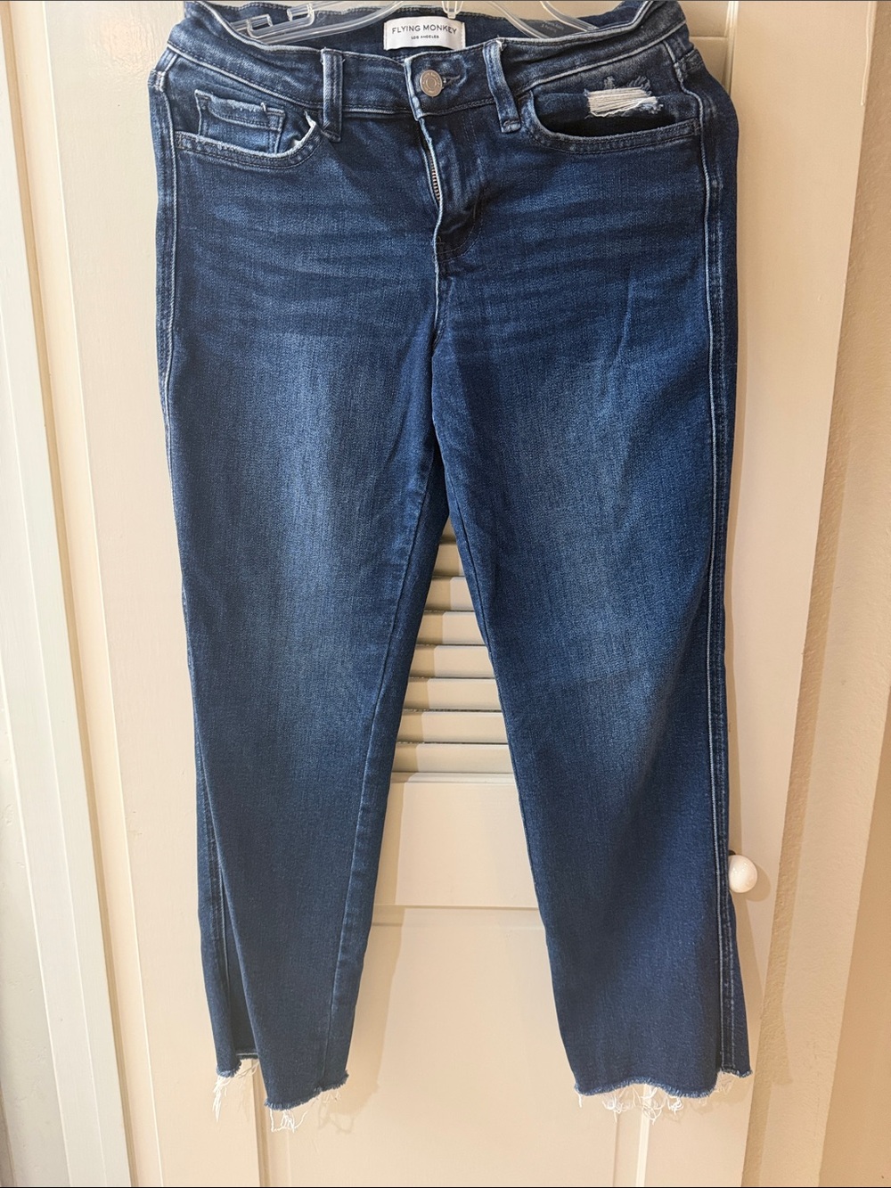 Flying Monkey Dark Wash Cropped Ankle Jeans